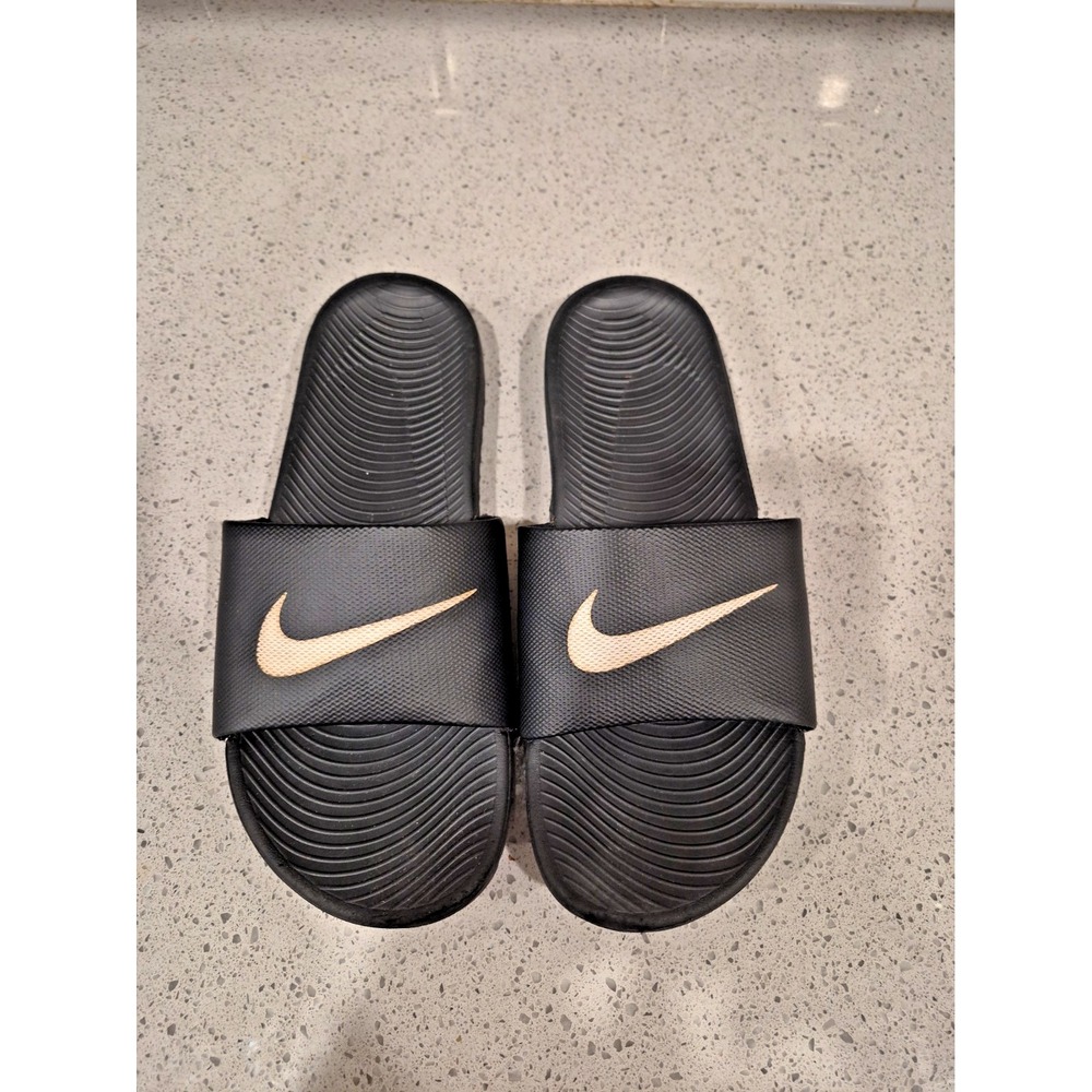 Nike Kawa Slides 819352-001 Black/White Size 9.5